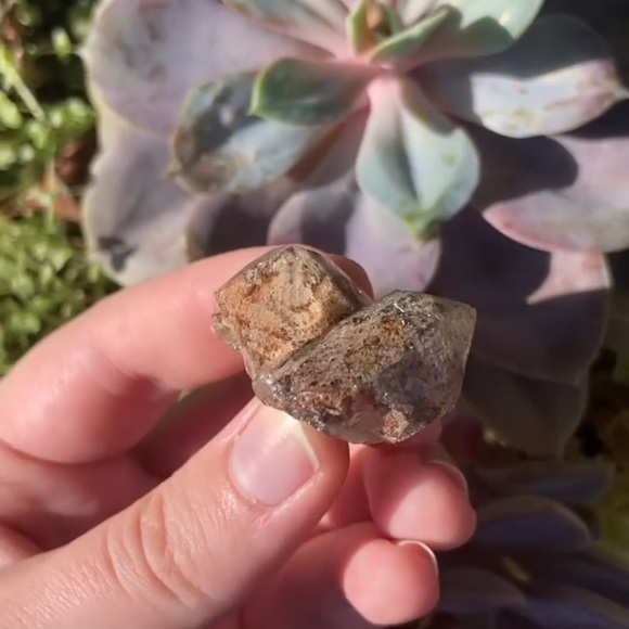 Smoky inclusion quartz elestial crystal cluster - Picture 3 of 7